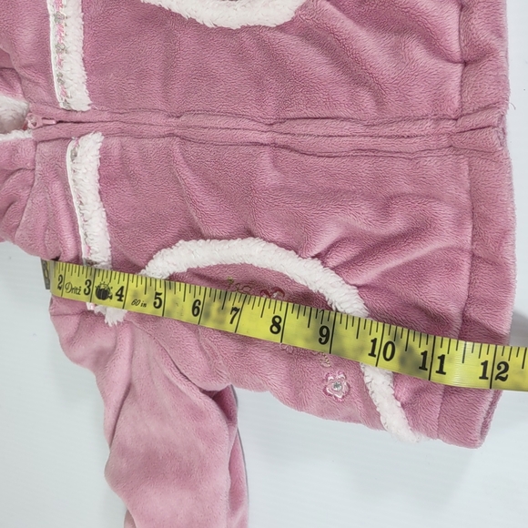 Protection System floral pink and white Lightweight sweater jacket with mittens - Picture 12 of 15